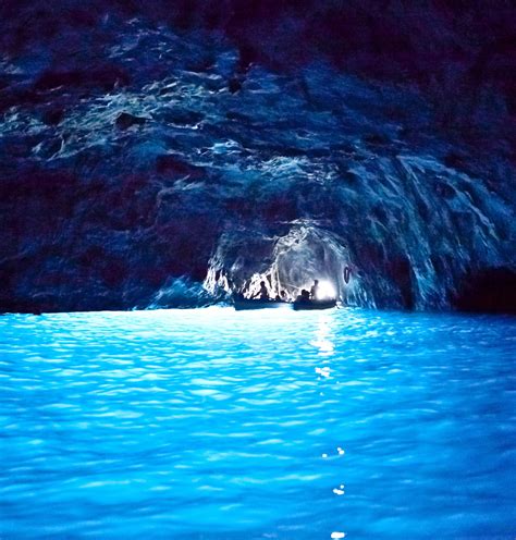 The Blue Grotto of Capri .